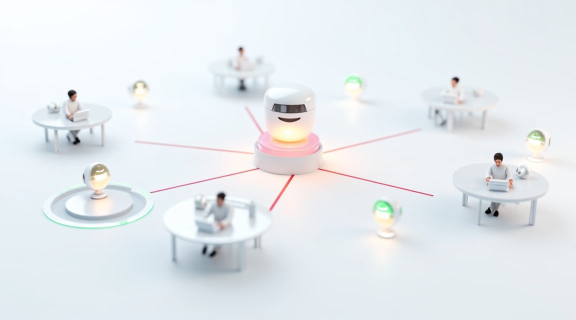 Central AI hub connecting agents across channels